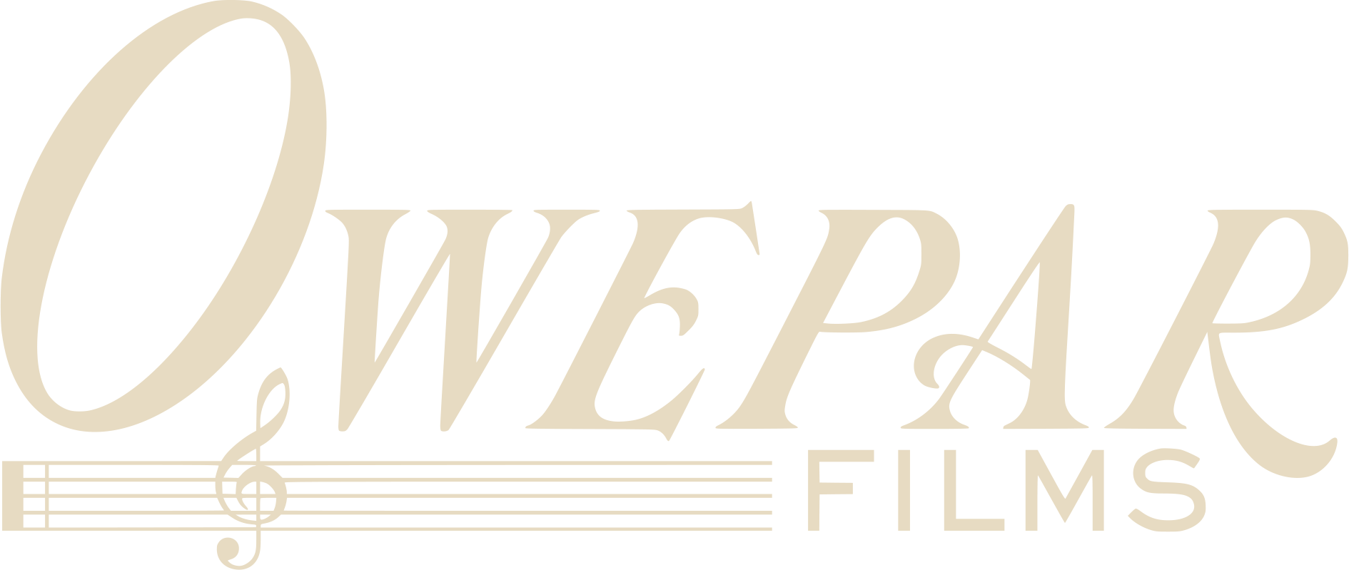 Owepar Films Logo - Beige